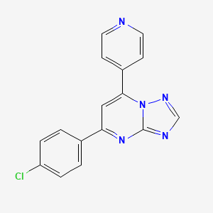 5-(4-Chlorophenyl)-7-(pyridin-4-yl)[1,2,4]triazolo[1,5-a]pyrimidine