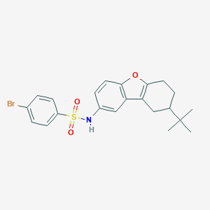 molecular formula C22H24BrNO3S B491441 4-bromo-N-(8-tert-butyl-6,7,8,9-tetrahydrodibenzofuran-2-yl)benzenesulfonamide CAS No. 406474-63-3