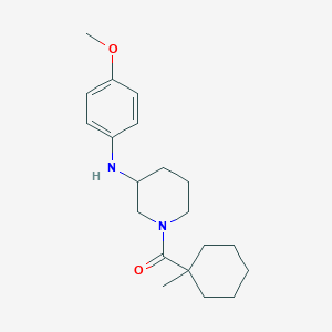 molecular formula C20H30N2O2 B4914432 N-(4-methoxyphenyl)-1-[(1-methylcyclohexyl)carbonyl]-3-piperidinamine 