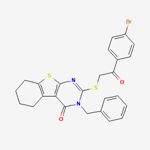 3-benzyl-2-{[2-(4-bromophenyl)-2-oxoethyl]sulfanyl}-5,6,7,8-tetrahydro[1]benzothieno[2,3-d]pyrimidin-4(3H)-one