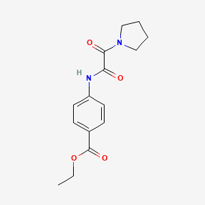 ethyl 4-{[oxo(1-pyrrolidinyl)acetyl]amino}benzoate