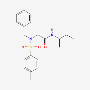 molecular formula C20H26N2O3S B4914493 2-[benzyl-(4-methylphenyl)sulfonylamino]-N-butan-2-ylacetamide 