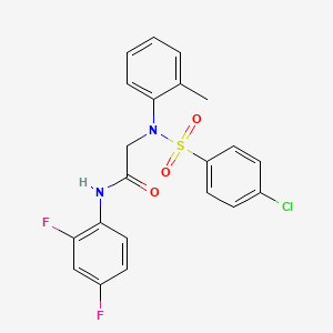 N~2~-[(4-chlorophenyl)sulfonyl]-N~1~-(2,4-difluorophenyl)-N~2~-(2-methylphenyl)glycinamide