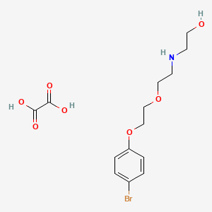 molecular formula C14H20BrNO7 B4914531 2-[2-[2-(4-Bromophenoxy)ethoxy]ethylamino]ethanol;oxalic acid 