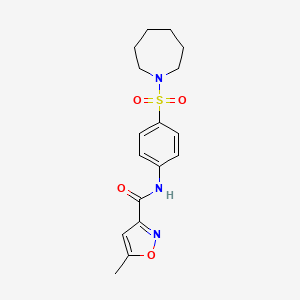 N-[4-(AZEPANE-1-SULFONYL)PHENYL]-5-METHYL-12-OXAZOLE-3-CARBOXAMIDE