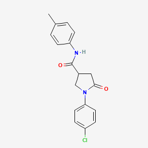 1-(4-chlorophenyl)-N-(4-methylphenyl)-5-oxopyrrolidine-3-carboxamide