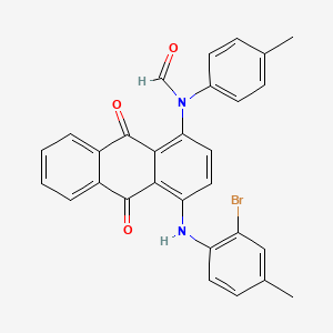 N-[4-(2-bromo-4-methylanilino)-9,10-dioxoanthracen-1-yl]-N-(4-methylphenyl)formamide