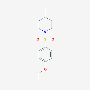 molecular formula C14H21NO3S B491461 1-(4-Ethoxyphenyl)sulfonyl-4-methylpiperidine CAS No. 326885-50-1