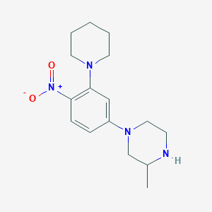 3-methyl-1-[4-nitro-3-(1-piperidinyl)phenyl]piperazine