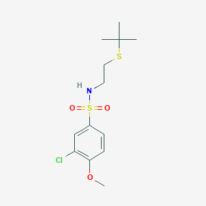 N-[2-(tert-butylthio)ethyl]-3-chloro-4-methoxybenzenesulfonamide