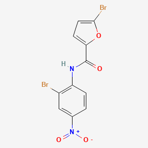 molecular formula C11H6Br2N2O4 B4914672 5-bromo-N-(2-bromo-4-nitrophenyl)furan-2-carboxamide 