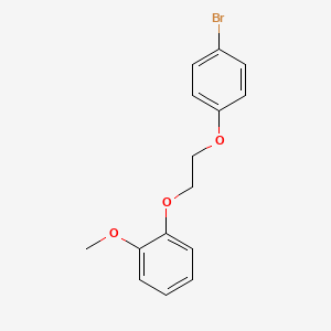 molecular formula C15H15BrO3 B4914689 1-bromo-4-[2-(2-methoxyphenoxy)ethoxy]benzene 