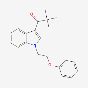 2,2-dimethyl-1-[1-(2-phenoxyethyl)-1H-indol-3-yl]-1-propanone