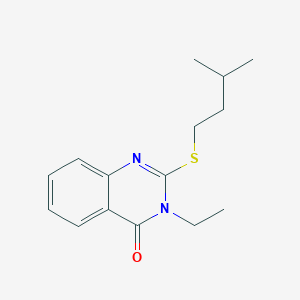 3-ethyl-2-[(3-methylbutyl)thio]-4(3H)-quinazolinone