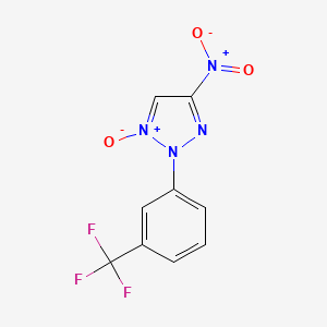 molecular formula C9H5F3N4O3 B4914761 4-nitro-2-[3-(trifluoromethyl)phenyl]-2H-1,2,3-triazole 1-oxide 