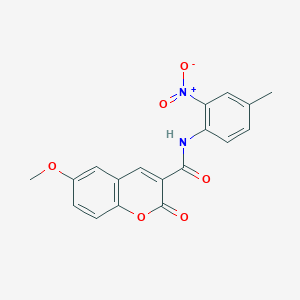 6-methoxy-N-(4-methyl-2-nitrophenyl)-2-oxochromene-3-carboxamide