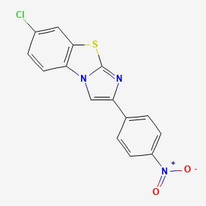 7-Chloro-2-(4-nitrophenyl)imidazo[2,1-b]benzothiazole