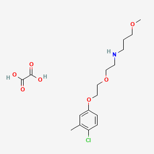 molecular formula C17H26ClNO7 B4914809 N-[2-[2-(4-chloro-3-methylphenoxy)ethoxy]ethyl]-3-methoxypropan-1-amine;oxalic acid 