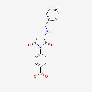 Methyl 4-[3-(benzylamino)-2,5-dioxopyrrolidin-1-yl]benzoate