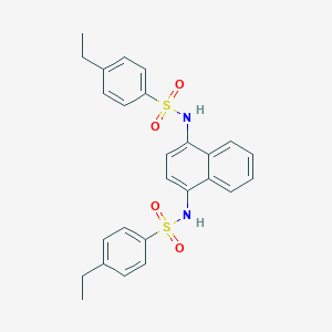 molecular formula C26H26N2O4S2 B491483 4-ethyl-N-(4-{[(4-ethylphenyl)sulfonyl]amino}-1-naphthyl)benzenesulfonamide CAS No. 448197-70-4