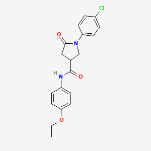 1-(4-chlorophenyl)-N-(4-ethoxyphenyl)-5-oxopyrrolidine-3-carboxamide