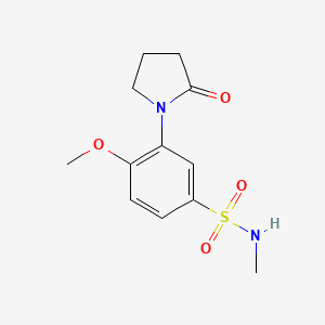 4-methoxy-N-methyl-3-(2-oxo-1-pyrrolidinyl)benzenesulfonamide