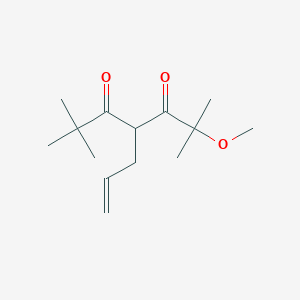 molecular formula C14H24O3 B4914871 4-allyl-2-methoxy-2,6,6-trimethyl-3,5-heptanedione 