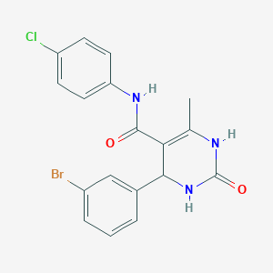 molecular formula C18H15BrClN3O2 B4914887 4-(3-bromophenyl)-N-(4-chlorophenyl)-6-methyl-2-oxo-1,2,3,4-tetrahydropyrimidine-5-carboxamide 