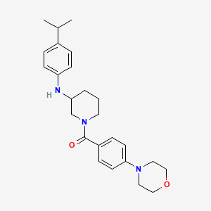 N-(4-isopropylphenyl)-1-[4-(4-morpholinyl)benzoyl]-3-piperidinamine