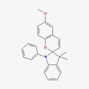 molecular formula C25H23NO2 B4914923 6-methoxy-3',3'-dimethyl-1'-phenyl-1',3'-dihydrospiro[chromene-2,2'-indole] 