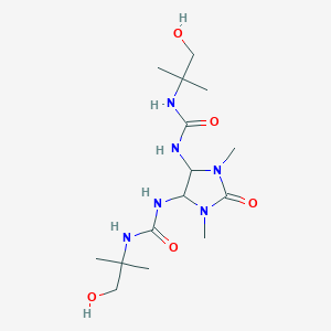 1-(1-Hydroxy-2-methylpropan-2-yl)-3-[5-[(1-hydroxy-2-methylpropan-2-yl)carbamoylamino]-1,3-dimethyl-2-oxoimidazolidin-4-yl]urea