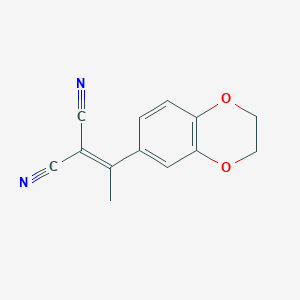 2-[1-(2,3-Dihydro-1,4-benzodioxin-6-yl)ethylidene]propanedinitrile