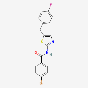 4-bromo-N-[5-(4-fluorobenzyl)-1,3-thiazol-2-yl]benzamide