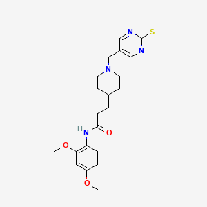 N-(2,4-dimethoxyphenyl)-3-(1-{[2-(methylthio)-5-pyrimidinyl]methyl}-4-piperidinyl)propanamide