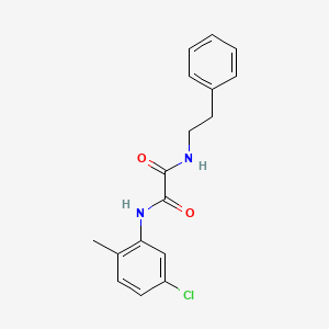 N-(5-chloro-2-methylphenyl)-N'-(2-phenylethyl)ethanediamide