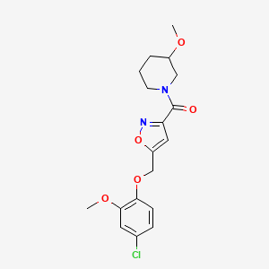 1-({5-[(4-chloro-2-methoxyphenoxy)methyl]-3-isoxazolyl}carbonyl)-3-methoxypiperidine