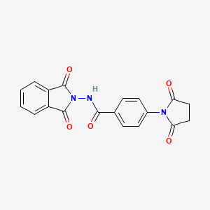 N-(1,3-dioxo-1,3-dihydro-2H-isoindol-2-yl)-4-(2,5-dioxo-1-pyrrolidinyl)benzamide