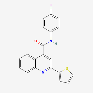 molecular formula C20H13IN2OS B4915083 N-(4-iodophenyl)-2-(thiophen-2-yl)quinoline-4-carboxamide 