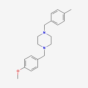 molecular formula C20H26N2O B4915088 1-(4-methoxybenzyl)-4-(4-methylbenzyl)piperazine 