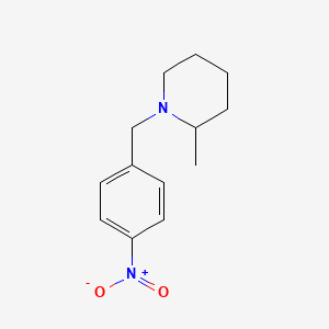 2-Methyl-1-[(4-nitrophenyl)methyl]piperidine