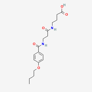 4-({3-[(4-BUTOXYBENZOYL)AMINO]PROPANOYL}AMINO)BUTANOIC ACID