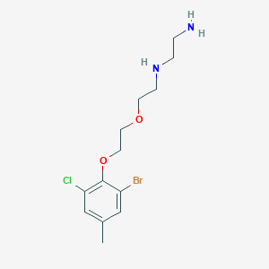 N'-[2-[2-(2-bromo-6-chloro-4-methylphenoxy)ethoxy]ethyl]ethane-1,2-diamine