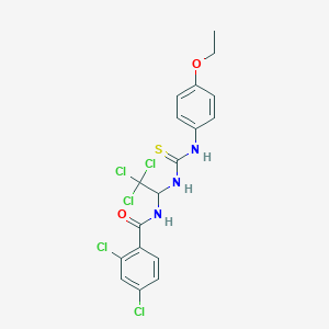 2,4-dichloro-N-[2,2,2-trichloro-1-({[(4-ethoxyphenyl)amino]carbonothioyl}amino)ethyl]benzamide