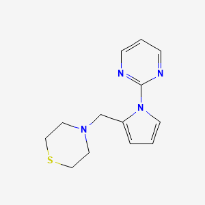 4-{[1-(2-pyrimidinyl)-1H-pyrrol-2-yl]methyl}thiomorpholine trifluoroacetate