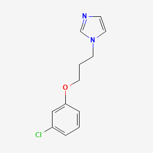 molecular formula C12H13ClN2O B4915187 1-[3-(3-chlorophenoxy)propyl]-1H-imidazole 