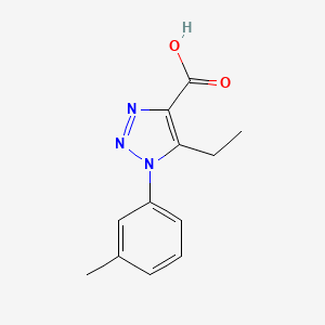 5-ethyl-1-(3-methylphenyl)-1H-1,2,3-triazole-4-carboxylic acid