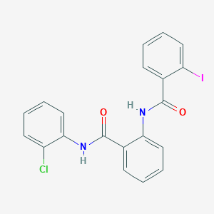 molecular formula C20H14ClIN2O2 B4915193 N-(2-{[(2-chlorophenyl)amino]carbonyl}phenyl)-2-iodobenzamide 