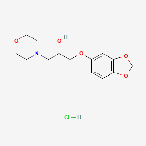 molecular formula C14H20ClNO5 B4915196 1-(1,3-benzodioxol-5-yloxy)-3-(4-morpholinyl)-2-propanol hydrochloride 