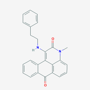 molecular formula C25H20N2O2 B491521 3-methyl-1-[(2-phenylethyl)amino]-3H-naphtho[1,2,3-de]quinoline-2,7-dione CAS No. 376382-65-9