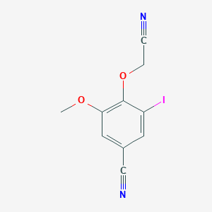 molecular formula C10H7IN2O2 B4915232 4-(cyanomethoxy)-3-iodo-5-methoxybenzonitrile 